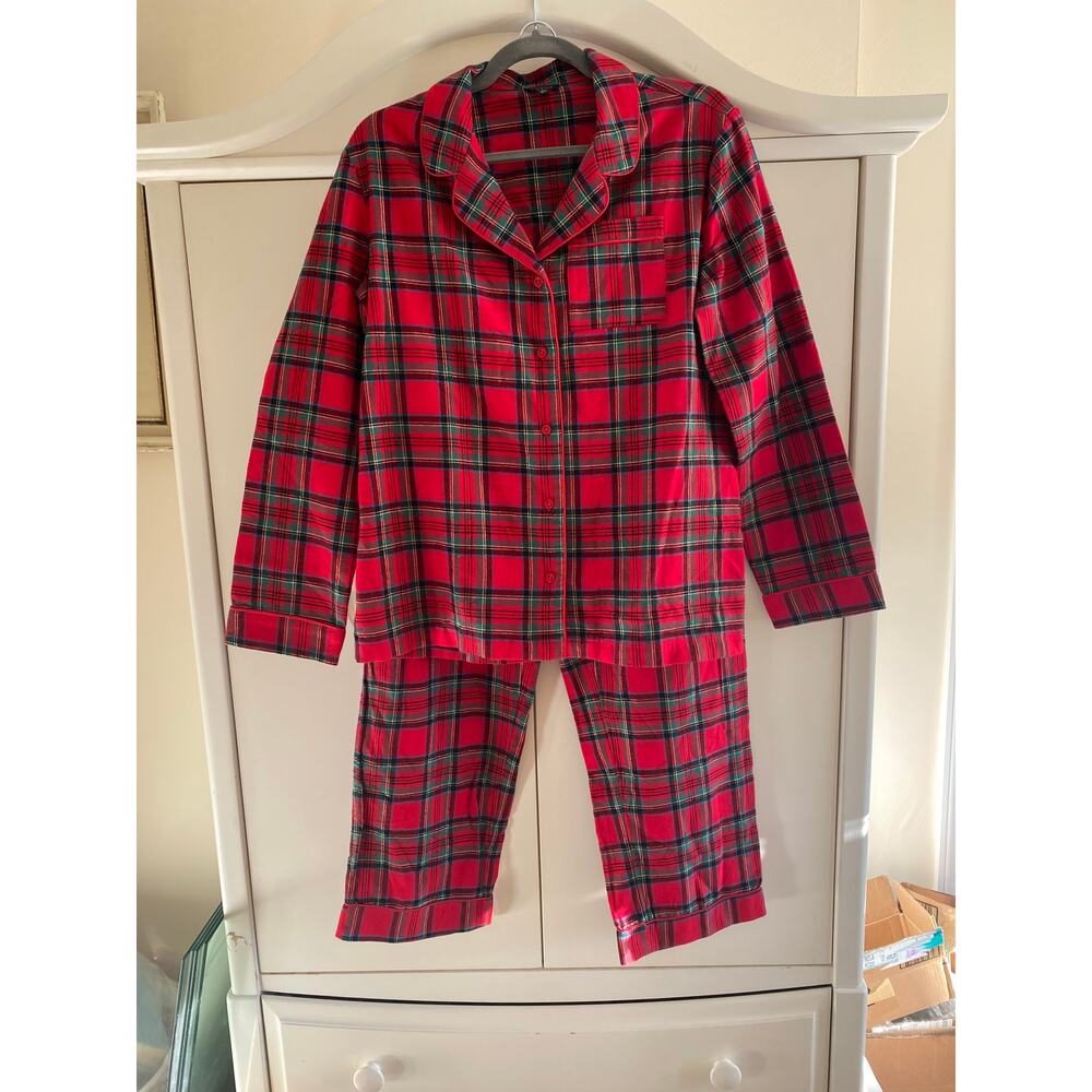 Talbots Tartan Dancer Plaid PJs Small